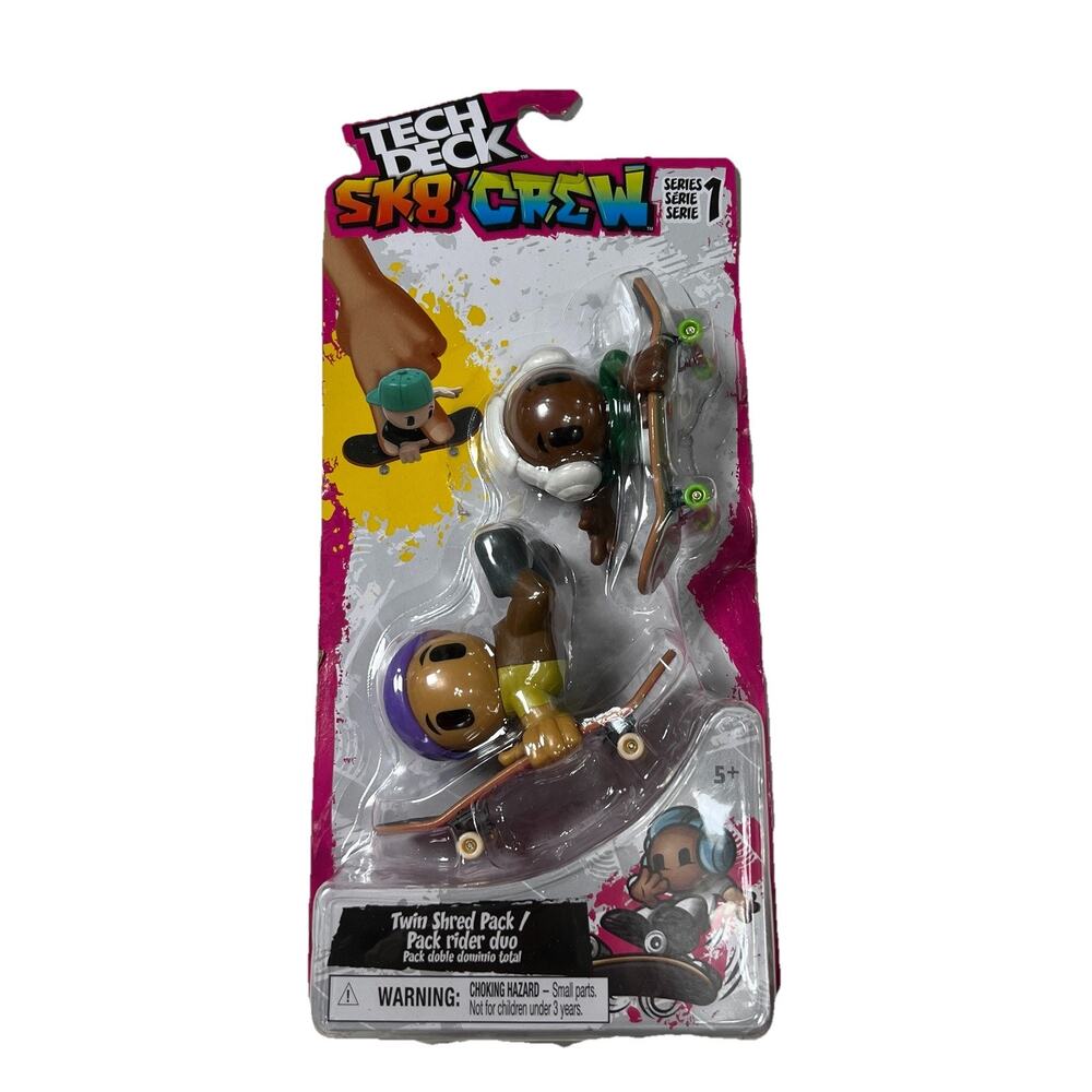 Tech Deck Sk8 Crew Fingerboard Set - Multicolor Series 1 NEW